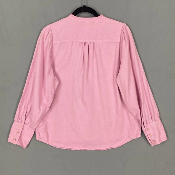 J. Crew Point Sur Button Up Shirt Purple Twill - Picture 6 of 12